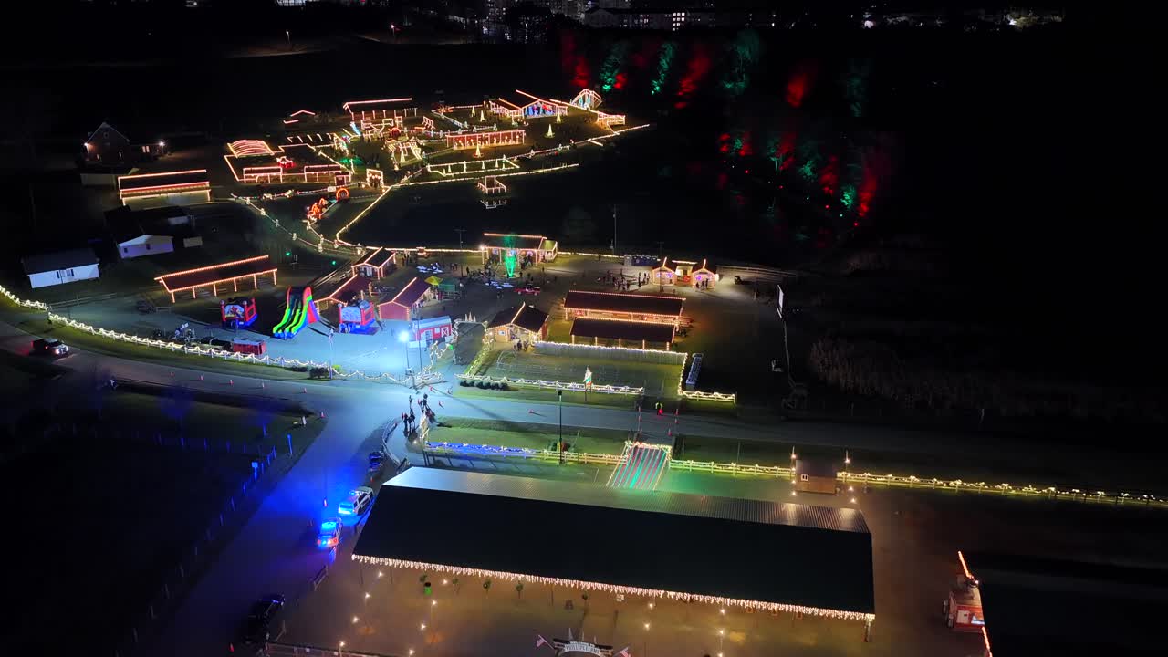 Festival of Christmas Lights on the farm