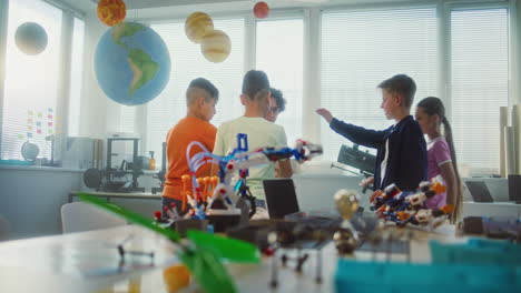 science class - kids learn astronomy and technology