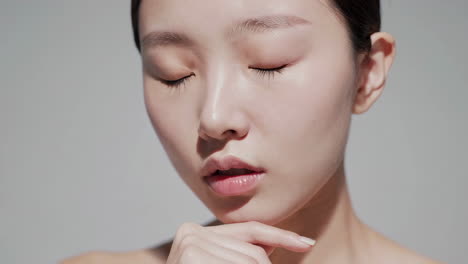 close-up portrait of a woman