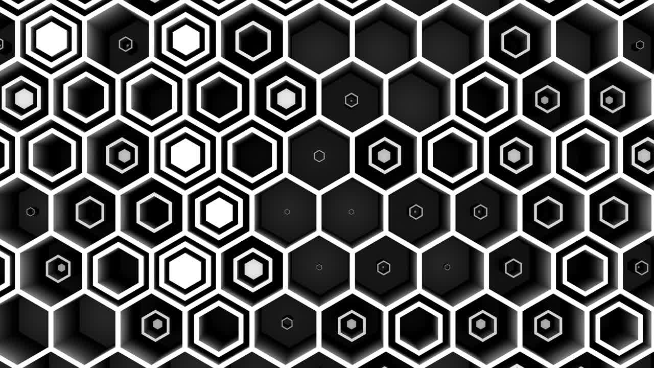 el fondo de los hexágonos