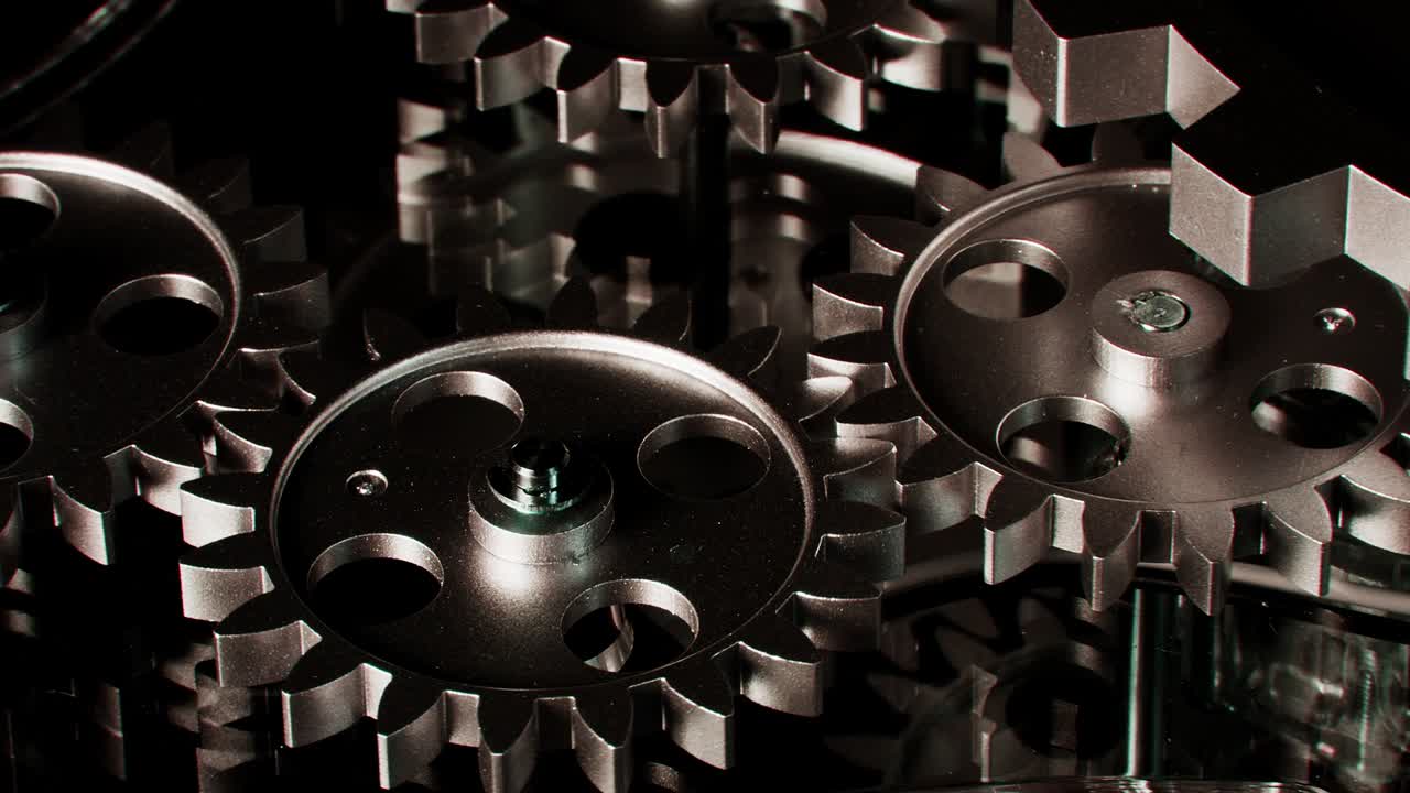 engranajes de reloj mecánicos industriales retro grunge