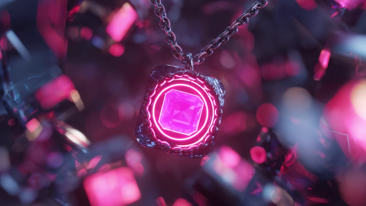 Purple Gemstone Pendant Necklace