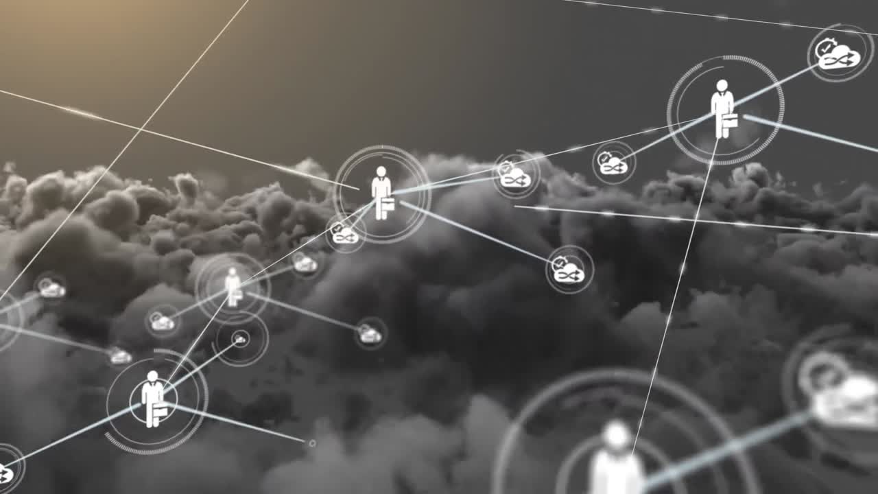 conectores que se mueven en las nubes