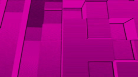 cubos abstractos de fondo movimiento aleatorio, animación en bucle. cubos rosados