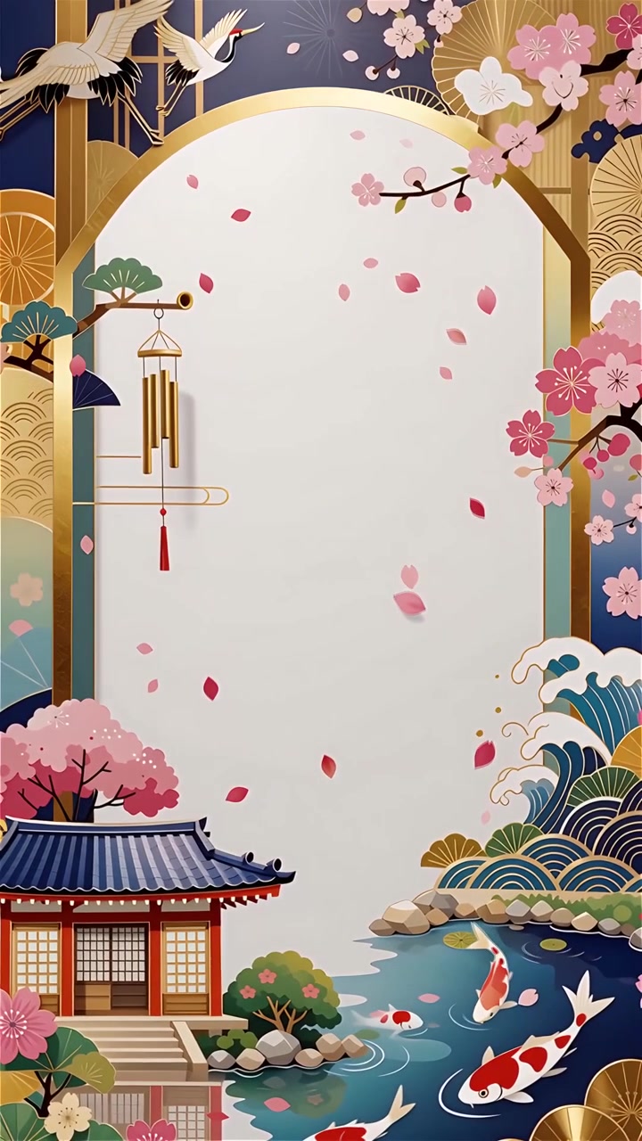 Sfondo Animato Cultura Giapponese 4K