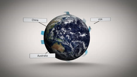líneas que se conectan a través del mundo que muestran destinos