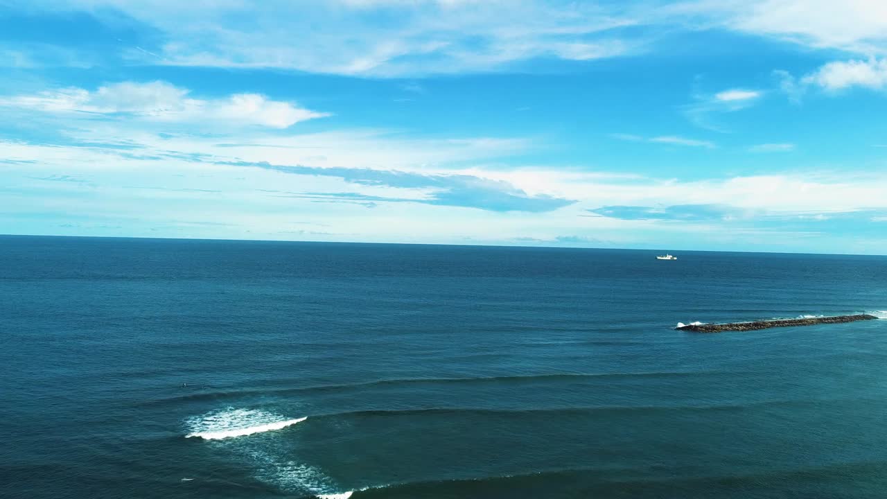 Amazing Cinematic Nusa Dua, Bali beach air footage with exotic and luxurious five stars hotels and resorts during sunset in full HD 1080p.