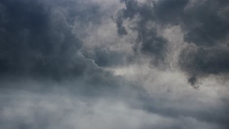 4k clouds above the sky and thunderstorm