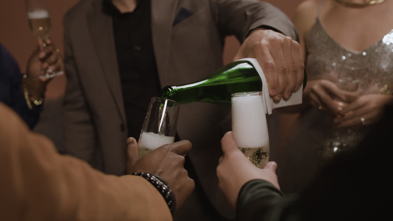 Champagne Pouring Celebration
