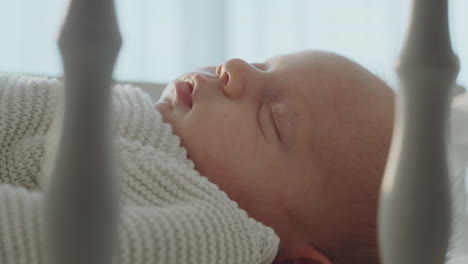 sleeping baby in crib