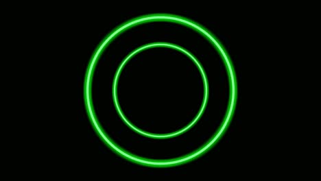 Grüne-Neonlichtkreisrandanimation-Auf-Schwarzem-Hintergrund
