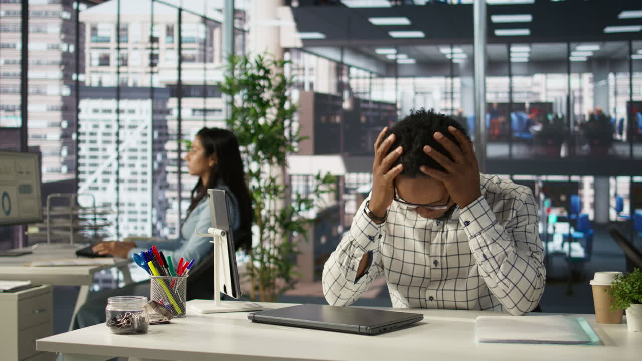 People working in a modern office