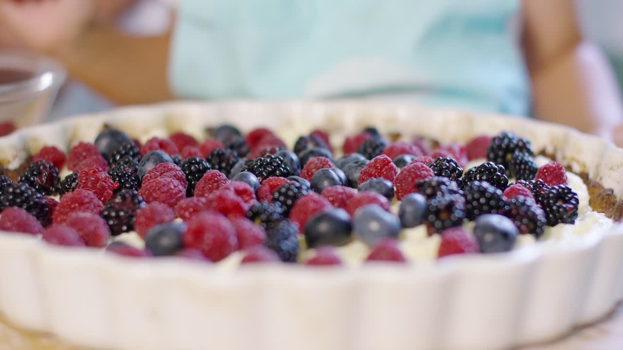 엄마와 딸 베이킹의 손