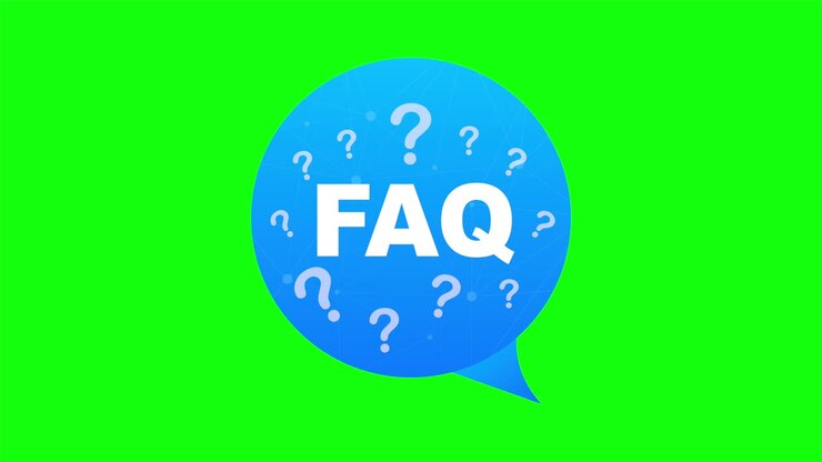Frequently asked questions FAQ banner. Computer with question icons. stock illustration.