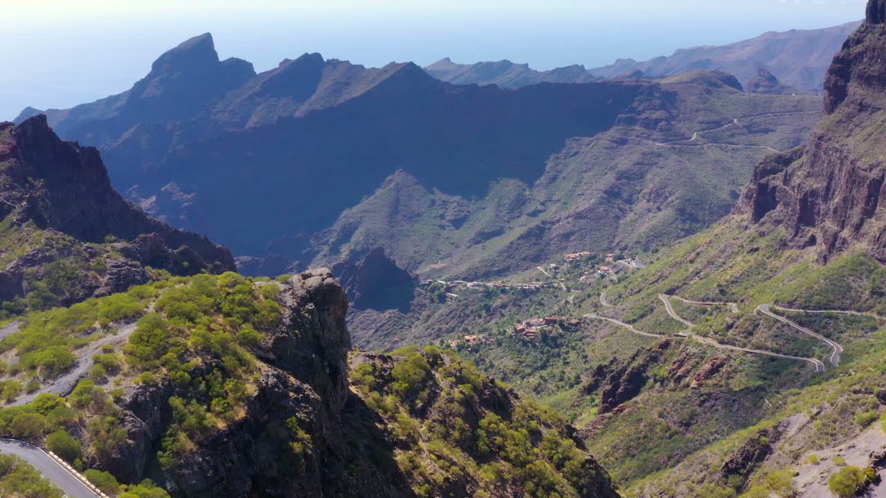 vista aérea del valle de masca en tenerife