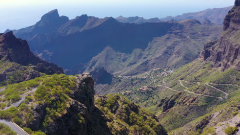 aerial view of masca valley in tenerife