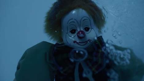 clown toy underwater
