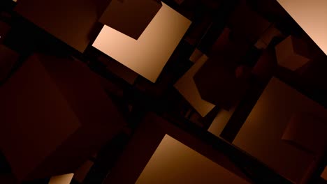 abstract geometric shapes in brown