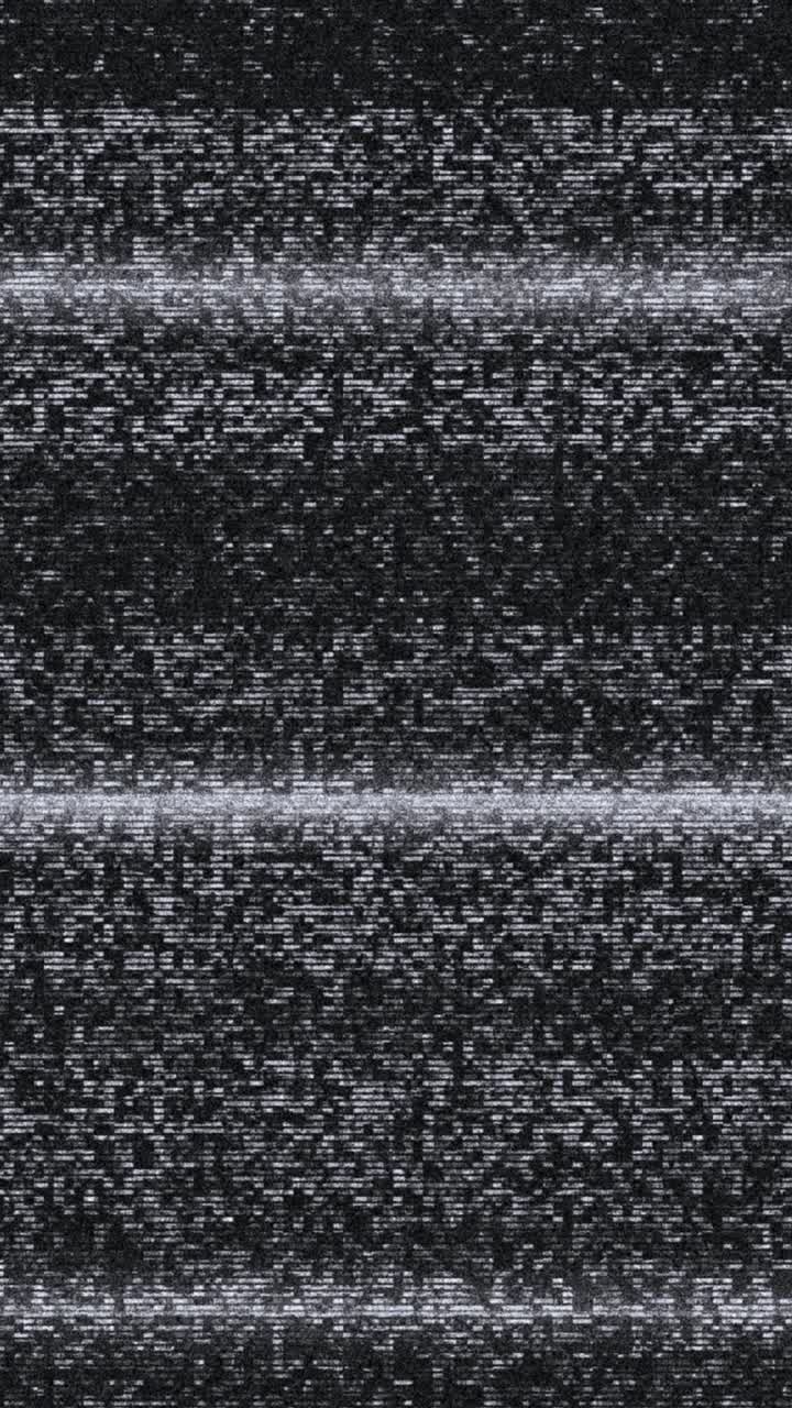 Flickering TV Static White Noise Screen