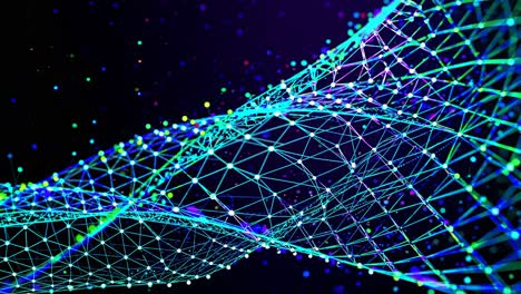 abstract network wave