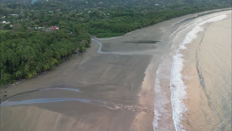 costa rica shore from a high elevation