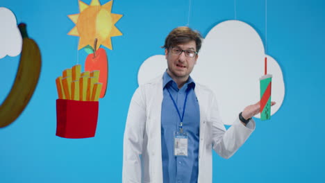 doctor discusses healthy vs unhealthy food choices