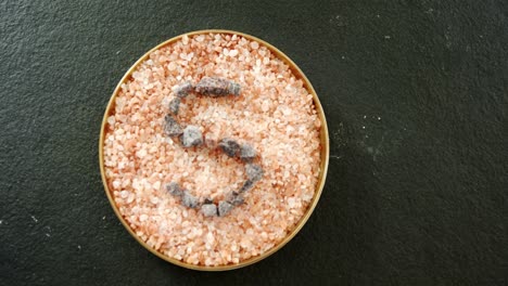 Alphabet-S-formed-bowl-of-salt-4k