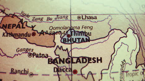 map of bhutan, bangladesh and surrounding areas