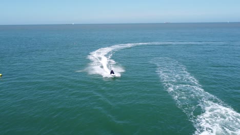 two jet ski's drone tracking english channel