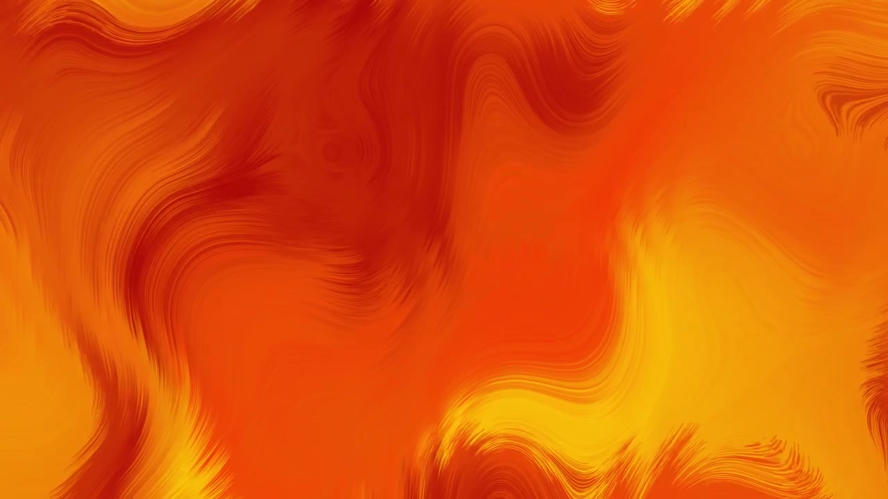 Sfondo Animato Astratto Vibrante con Pittura Arancione e Rossa Fluida