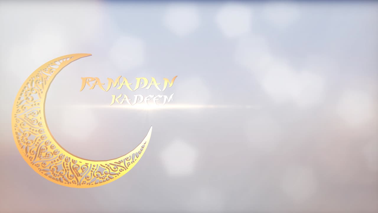 ramadán kareem 3d de animación de fondo