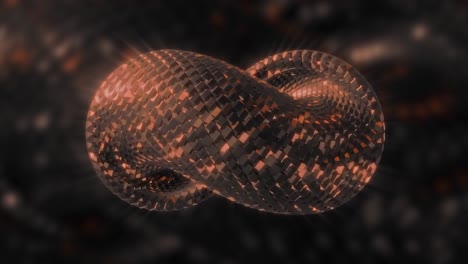 abstract infinity symbol 3d render