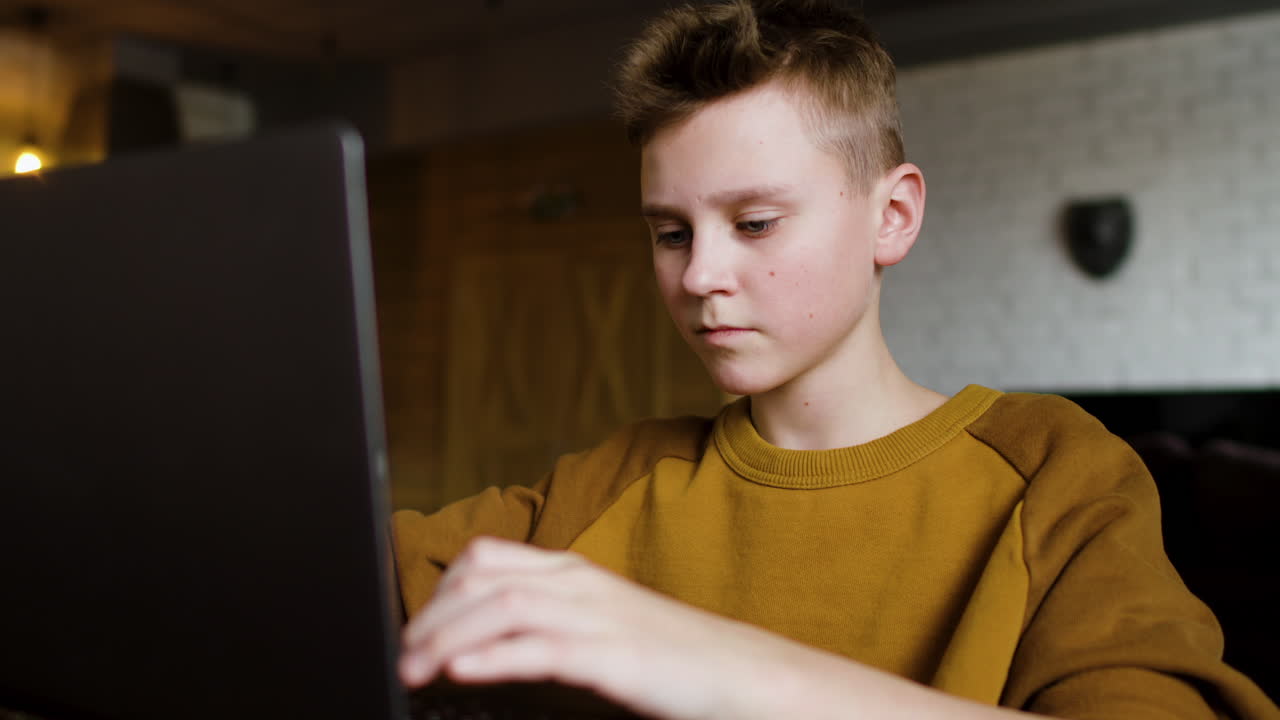 Boy in the living room