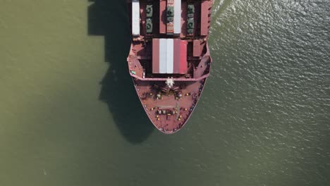 cargo ship full of containers