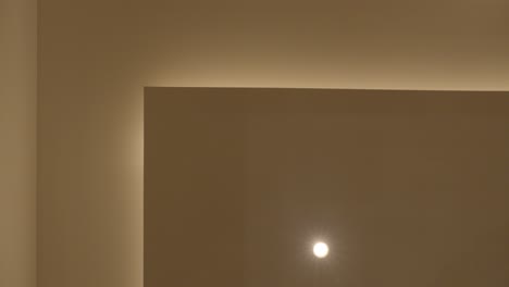 minimalist interior design: recessed lighting in a modern room