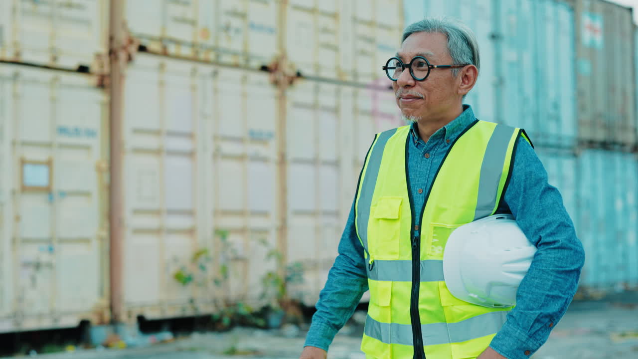Worker at a Container Port