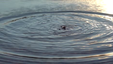 Slow-motion-footage-of-splashes-on-water-surface