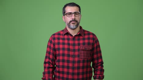 handsome persian bearded man eyeglasses