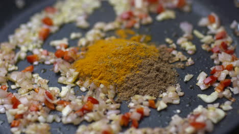 Onions-frying-with-spices-garlic-and-chilli