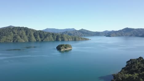 picton, new zealand on a blue sky sunny day with no people