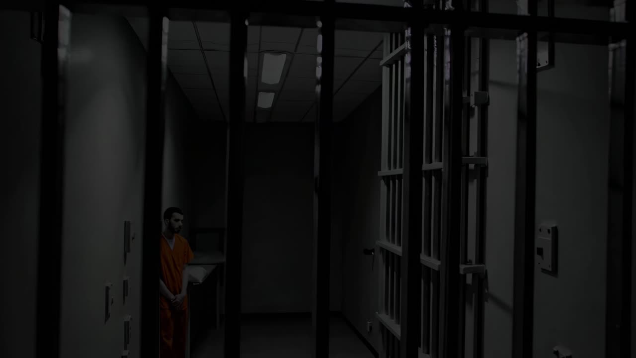 заключенный в тюремной камере