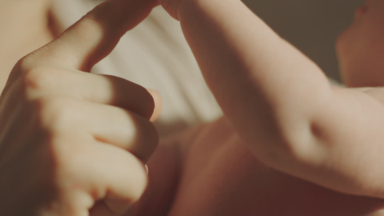 Mother holding newborn baby