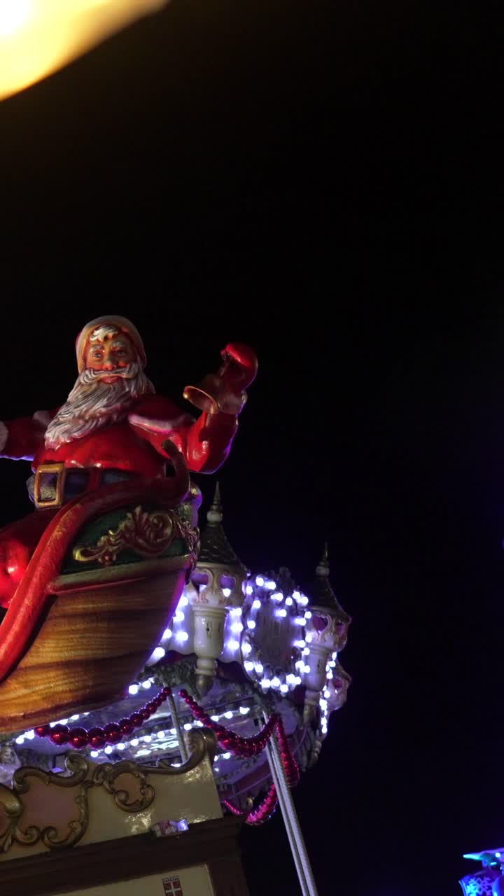 Santa Claus on a Carousel