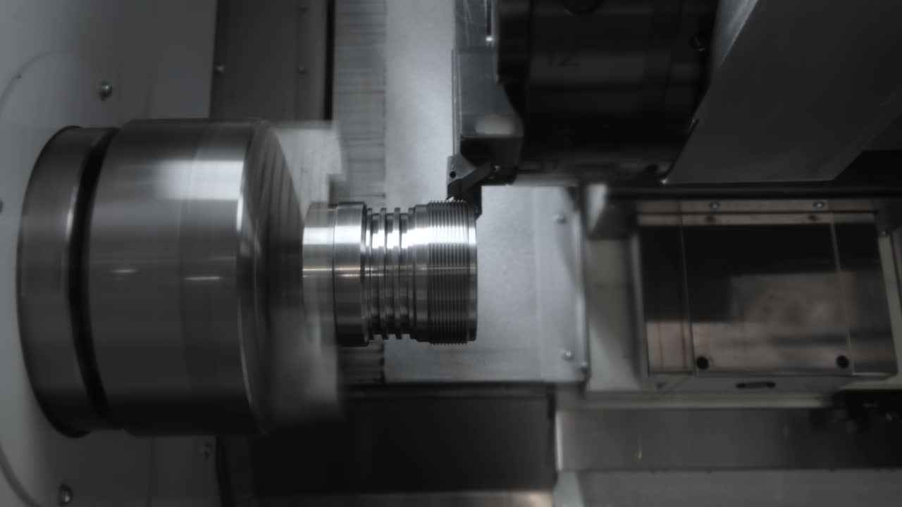 máquina de fresado cnc para metalurgia. corte de metal tecnología de procesamiento moderna.