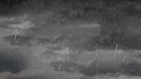 donkere hemel met regen en wolken 4k