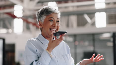 speaker, phone call or senior business woman