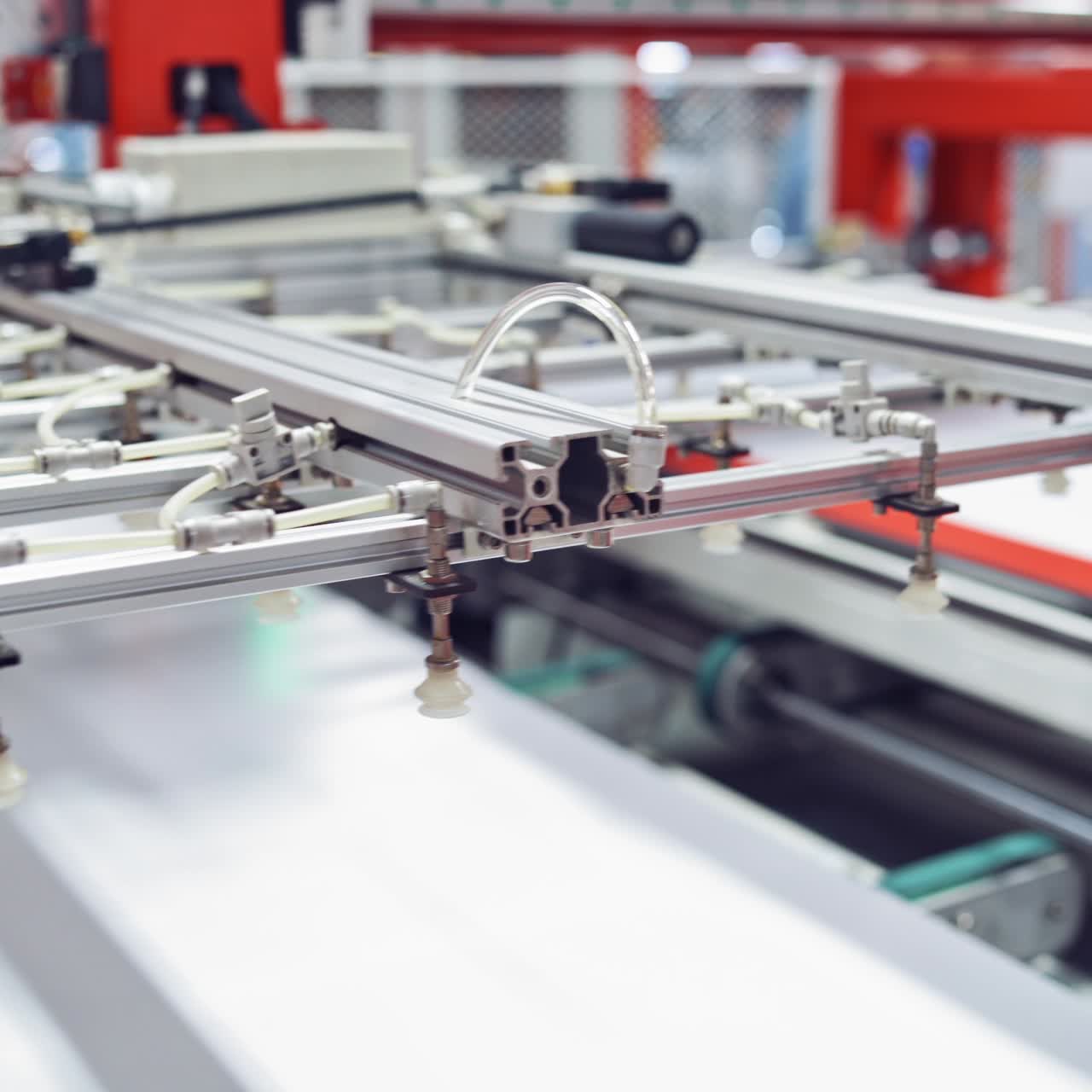 Solar panel on production at factory