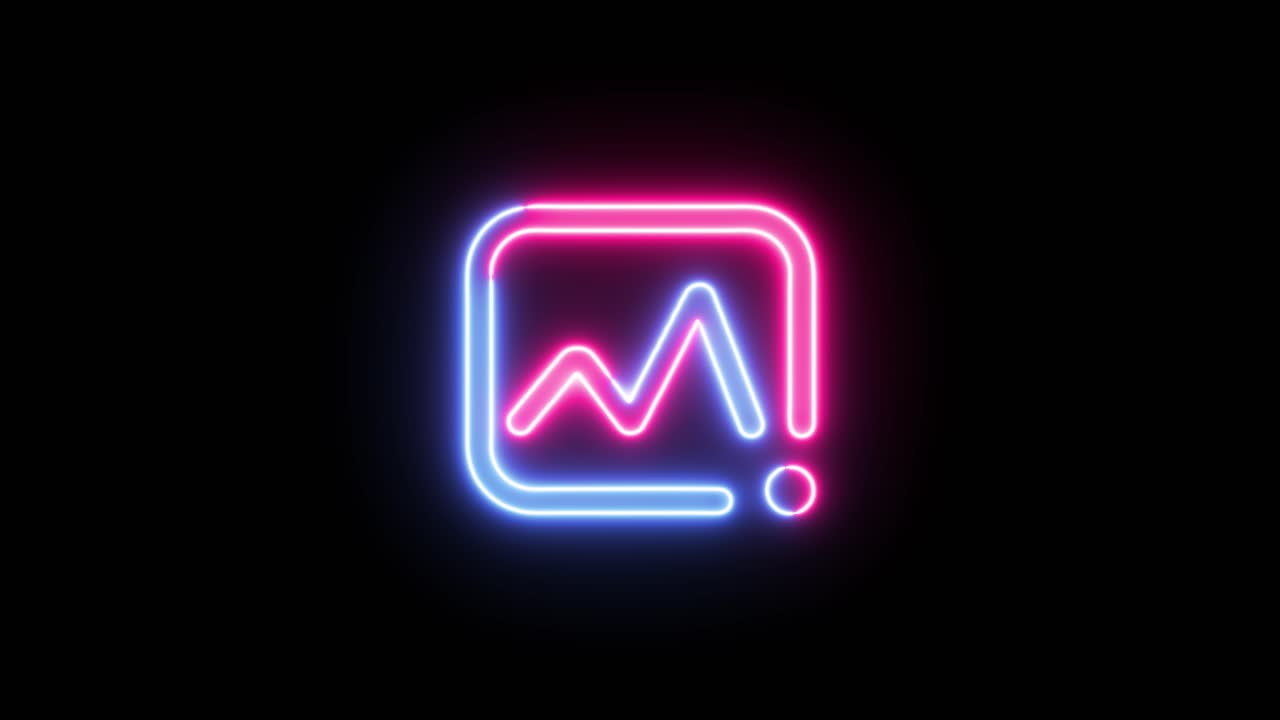 Ícone de Gráfico Neon