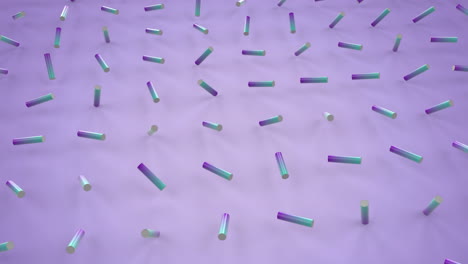 formas abstractas 3d en movimiento en formación rotativa