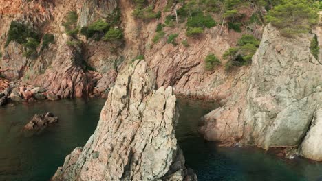 Fitte-Frauen-Schwimmen-Auf-Einem-Paddelbrett-Im-Meer